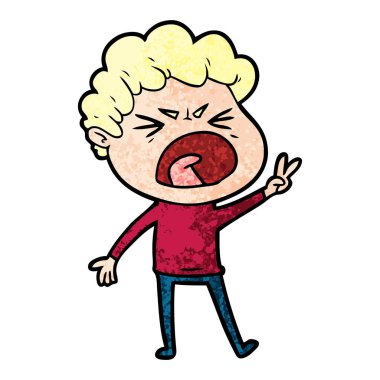 vektör çizim karikatür adam