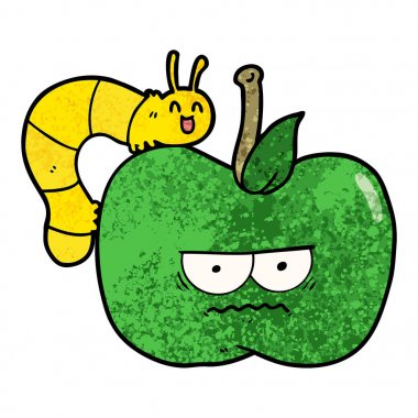 çizgi film huysuz apple ve tırtıl