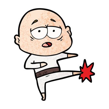 yorgun kel adam çizgi film