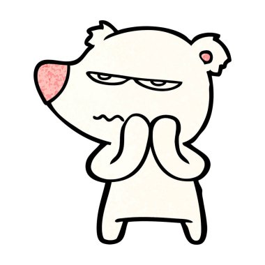 Kutup Ayısı Çizgi Filminin Vektör İllüstrasyonu