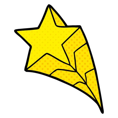 vektör çizim karikatür kayan yıldız