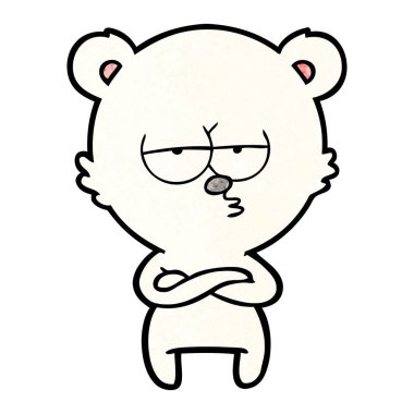 Kutup Ayısı Çizgi Filminin Vektör İllüstrasyonu