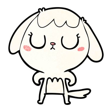 Çizgi film köpeğinin vektör çizimi