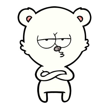 Kutup Ayısı Çizgi Filminin Vektör İllüstrasyonu