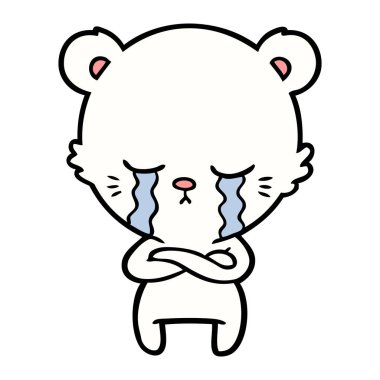 Kutup Ayısı Çizgi Filminin Vektör İllüstrasyonu