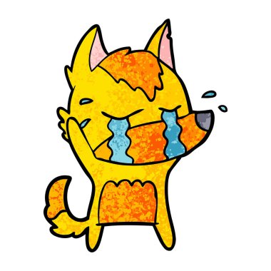 üzgün küçük tilki çizgi film karakteri