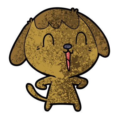 Çizgi film köpeğinin vektör çizimi