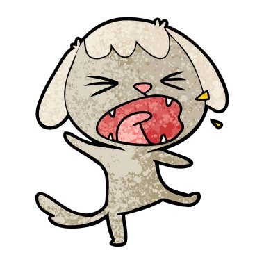 Çizgi film köpeğinin vektör çizimi