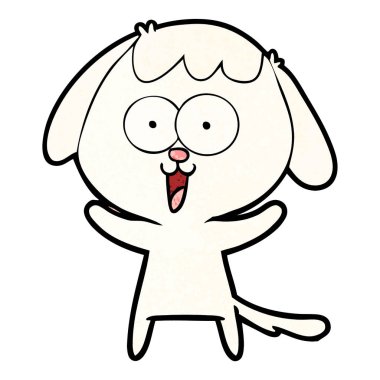 Çizgi film köpeğinin vektör çizimi