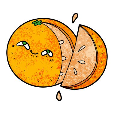 çizgi film turuncu vektör çizim