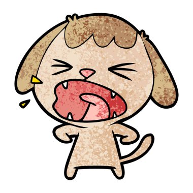 Çizgi film köpeğinin vektör çizimi