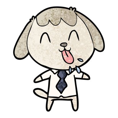 Çizgi film köpeğinin vektör çizimi