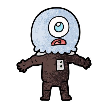 çizgi film Tepegöz'ü yabancı uzay adamı