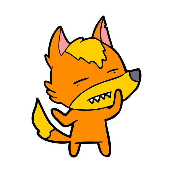 Vektorillustration Fox Seriefiguren — Stock vektor