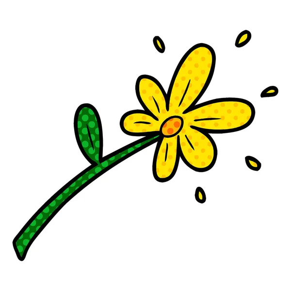 Vektorillustration Der Cartoon Blume — Stockvektor