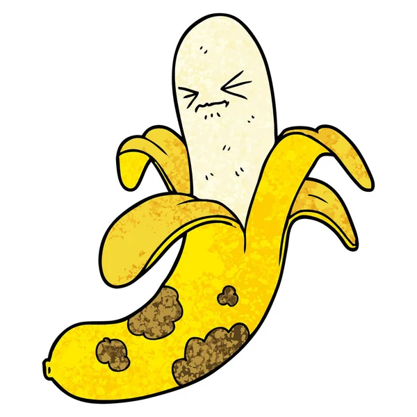 Vector Illustration Cartoon Banana — Stock Vector