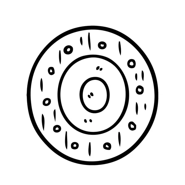 卡通盾牌的矢量插图 — 图库矢量图片