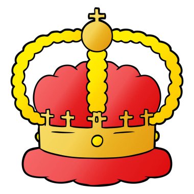 çizgi film taç vektör çizim