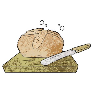 Çizgi film ekmeğinin vektör çizimi