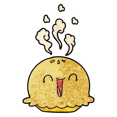 vektör çizim karikatür pasta