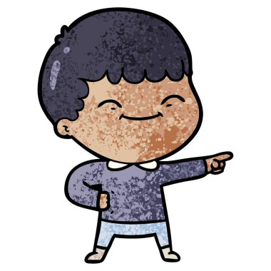 vektör çizim karikatür mutlu çocuk