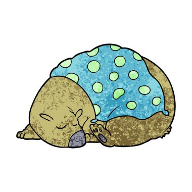 Uyuyan ayı çizgi film chraracter