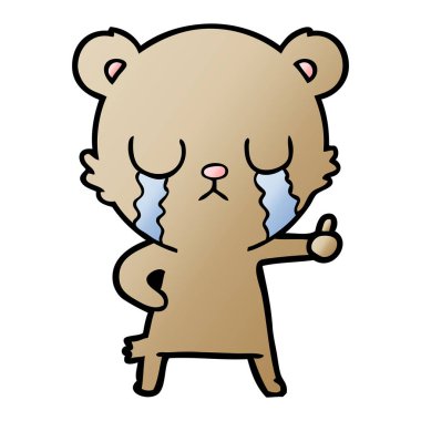 ağlayan ayı çizgi film chraracter