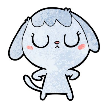 Çizgi film köpeğinin vektör çizimi