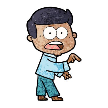 vektör çizim karikatür dostum şok