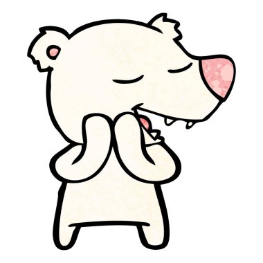 Kutup Ayısı Çizgi Filminin Vektör İllüstrasyonu