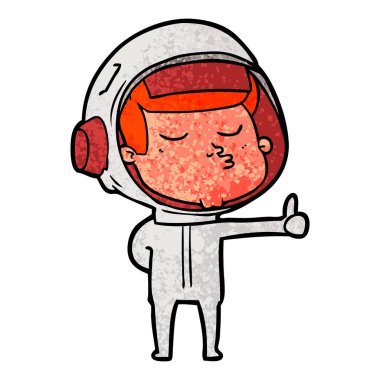 çizgi film emin astronot tabela Yaşasın vererek