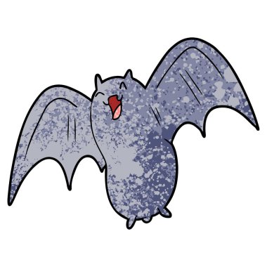 korkunç çizgi film yarasa vektör çizim