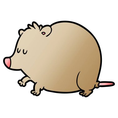 çizgi film sivri faresi vektör çizim