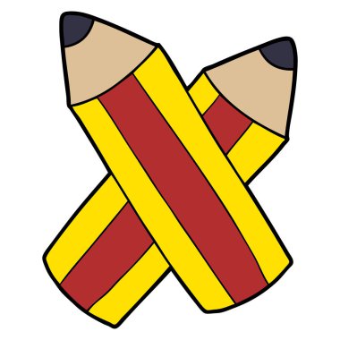 vektör çizim karikatür kalem