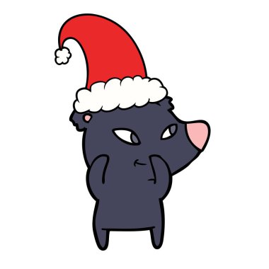 Çizgi film ayısının vektör çizimi