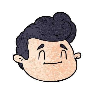 vektör çizim karikatür erkek yüz