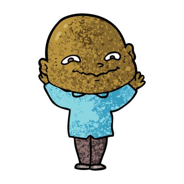 vektör çizim karikatür ürpertici adam