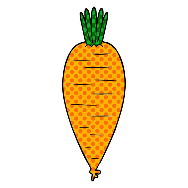 Векторная Иллюстрация Мультяшной Моркови — стоковый вектор