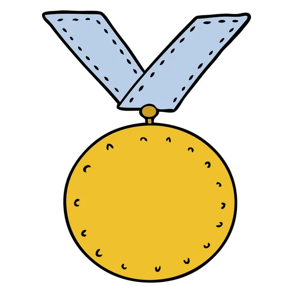 Мультяшна Спортивна Медаль Векторна Ілюстрація — стоковий вектор