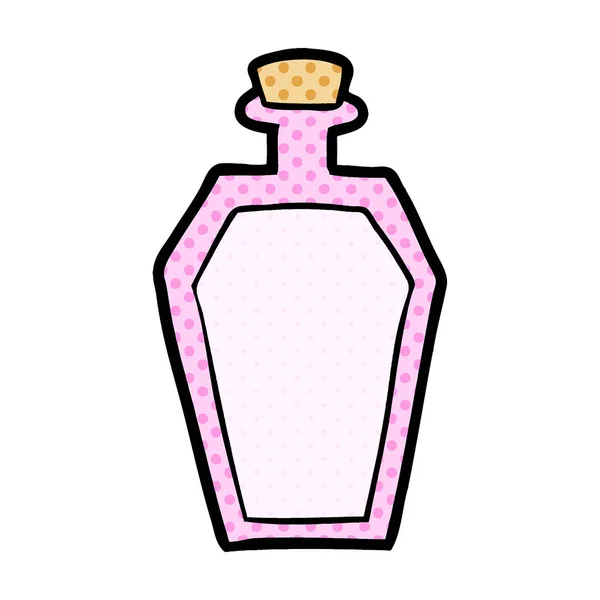 Illustrazione Vettoriale Della Bottiglia Del Fumetto — Vettoriale Stock