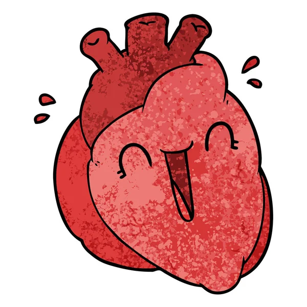 Illustration Vectorielle Coeur Dessin Animé — Image vectorielle