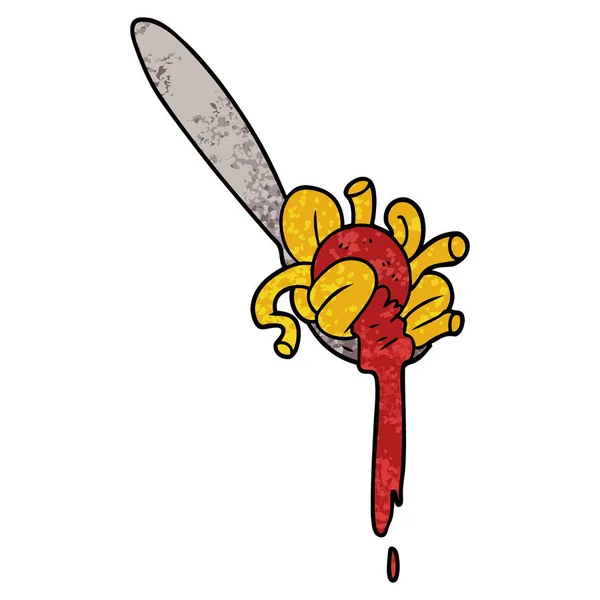 Vector Illustratie Van Cartoon Spaghetti — Stockvector