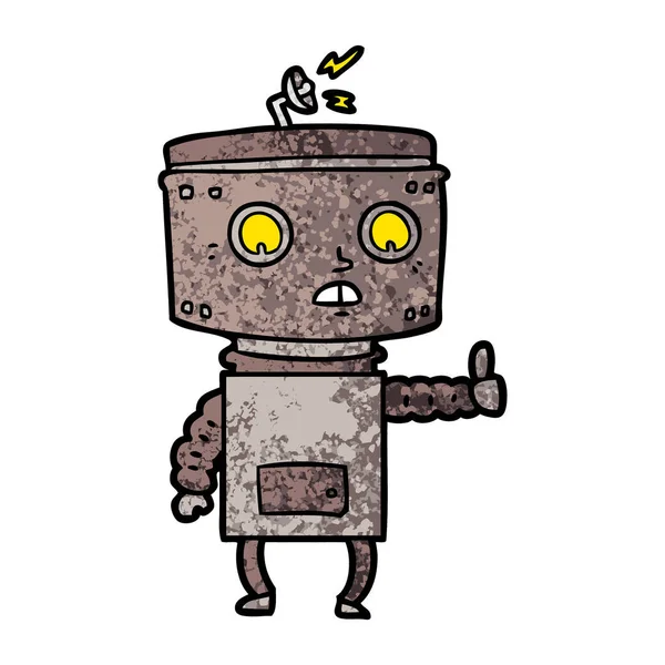 Ilustración Vectorial Del Robot Dibujos Animados — Archivo Imágenes Vectoriales