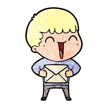 vektör çizim karikatür mutlu adam