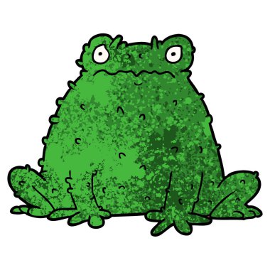 vektör çizim karikatür kurbağa