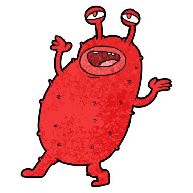 Çizgi film uzaylılarının vektör çizimi