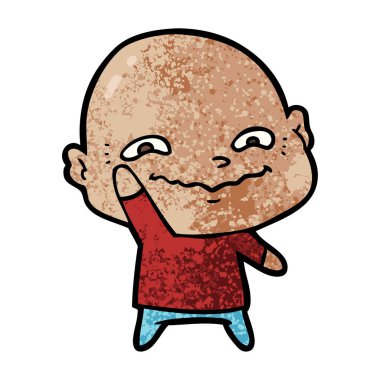 vektör çizim karikatür ürpertici adam