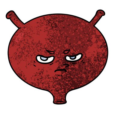 vektör çizim karikatür mesane