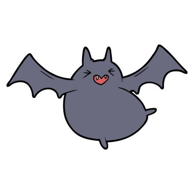 korkunç çizgi film yarasa vektör çizim