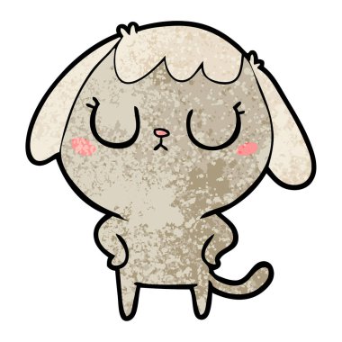 Çizgi film köpeğinin vektör çizimi